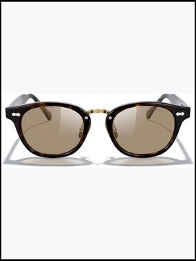 Oval Acetate Metal Unisex Sunglasses with Polarized Lenses